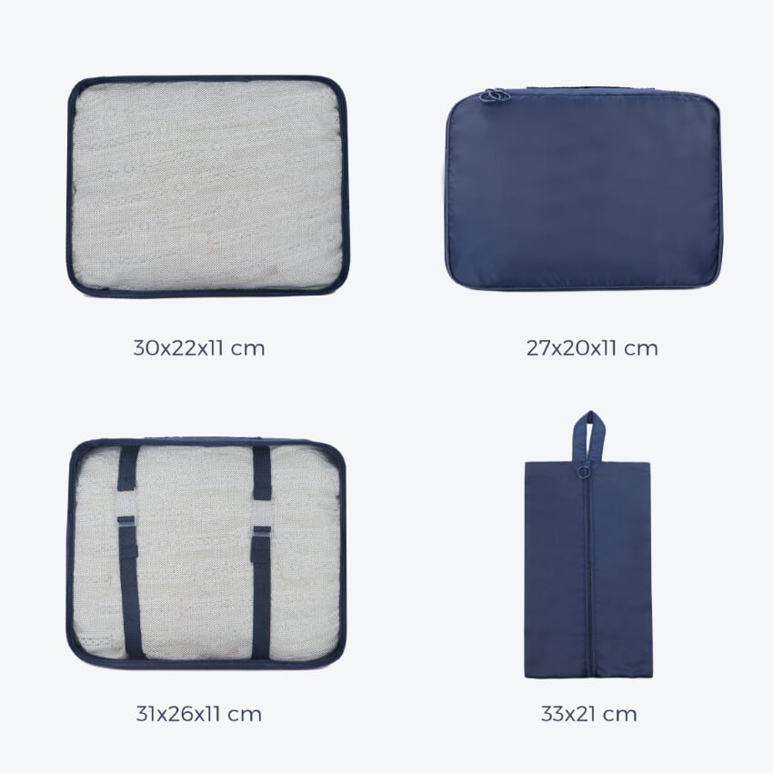 Northix Organizing Bag for Electronics - Blue