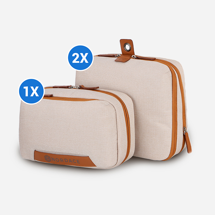 Pacchetto da Viaggio: 2 Cubetti per Imballaggio & 1 Sacchetto per Lavaggio