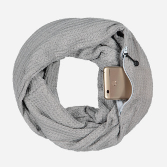 Infinity Travel Scarf with Hidden Pocket