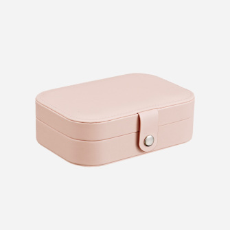 Double Layer Compact Travel Jewelry Box