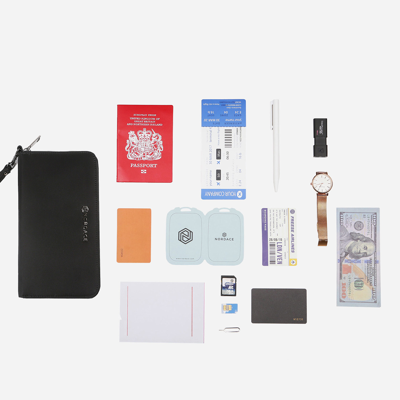 Nordace Reisebrieftasche – RFID Blockierendes (Bundle Special)
