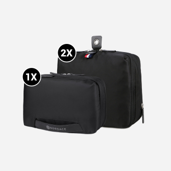 Packuum Set Pacchetti: 2 Cubi per Imballaggio & 1 Porta Bucato