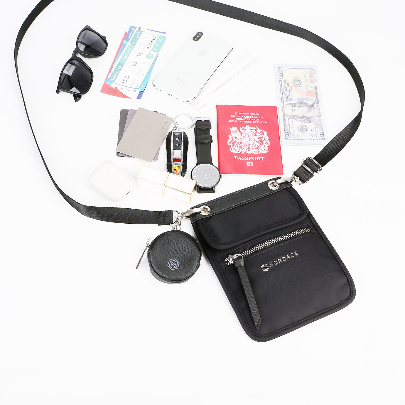 PAZINGER Secure RFID Blocking Neck Wallet & Passport Holder - Ultimate Travel  Pouch for Safe Traveling - Walmart.com