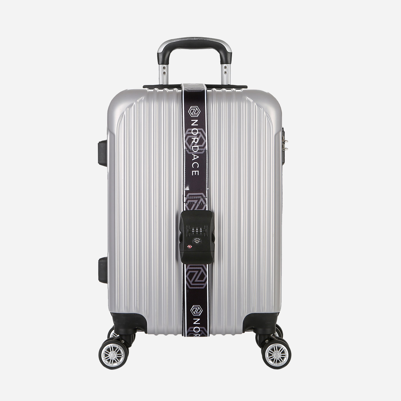 Cinghia per bagagli Cinghia a tracolla regolabile Cinghia per cintura con  chiusura a password per valigia da viaggio (nera)