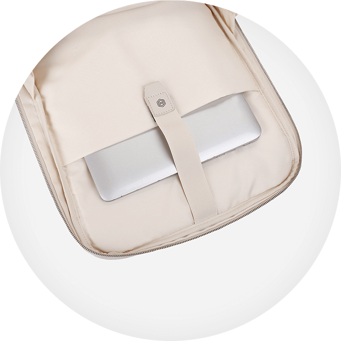  Nordace Siena Smart Backpack with USB Charging - 15.6 Inch  Laptop Backpack, 19L Daily Backpack for Travel, Everyday, or Work (Beige) :  Electronics