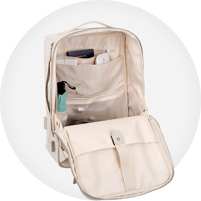 Nordace Siena II Totepack Mochila de viaje para hombres y mujeres con  puerto de carga USB, resistente al agua, bolsa de libros para todos los  días