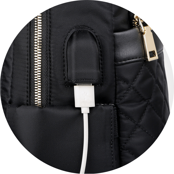 Nordace Ellie - Mini mochila para mujer con puerto de carga USB, resistente  al agua, mini mochila diaria, Negro -, Mochilas Daypack