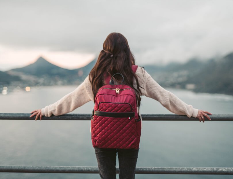 Modernist look luxe outlet backpack